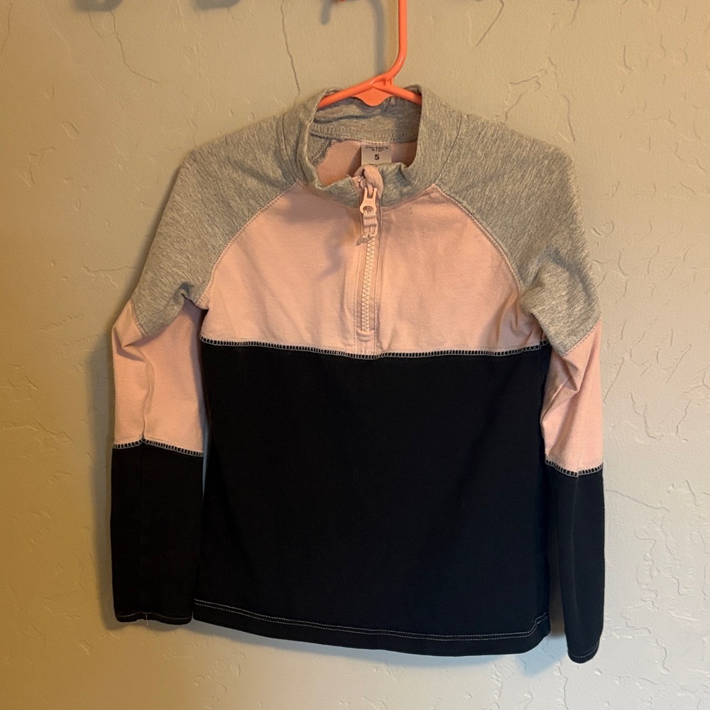 💛 Carter's Gray and Pink Kid's Top